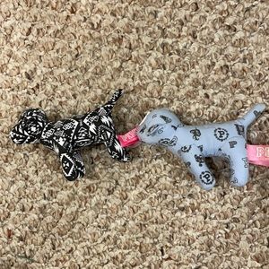 2 Victoria’s Secret pink mini dogs